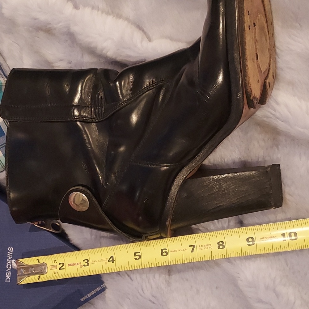 Chloe black leather booties size 39 EU/ 8.5 US - Picture 5 of 7